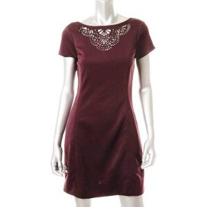 Miss Sixty Purple Laser Cut Sheath Dress Size 2
